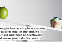 Two foods may have the same number of calories, but other food factors and your microbes influence which calories your body uses more of. Martin Barraud/OJO Images via Getty Images